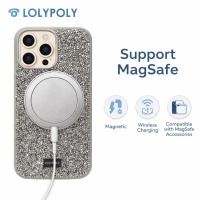 LOLYPOLY Crystal Diamond Bling Case Magsafe For iP 15 Pro Max Series 29