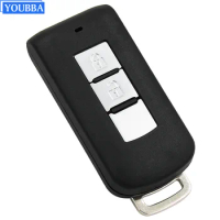 YOUBBA 2 Buttons Smart Remote Car Key Shell Case Fob for Mitsubishi Lancer Outlander ASX 2008 2009 2010 2011 2012 2013 2014-2018