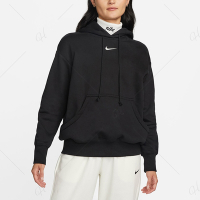 NIKE 上衣 女款 帽T 長袖上衣 運動 AS W NSW PHNX FLC OS PO HOODIE 黑 DQ5861-010