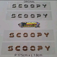 Emblem honda scoopy 2024 original sepasang