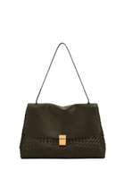 JW PEI Hilary Woven Shoulder Bag - Dark Olive