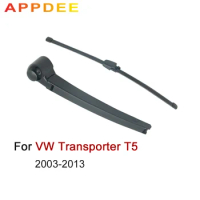 APPDEE Wiper 16" Rear Wiper Blade &amp; Arm Set Kit Fit For VW Transporter T5 2003 2004 2005-2013 Windshield Windscreen Rear Window