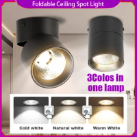 Spot Led Downlight 220V Ceiling Lamp Foldable Spotlights for Living Room Bathroom Led Ceiling Light Surface Mounted Down Lights