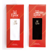 【Lynx Golf】男款山貓Logo精美襪款3入組(短襪/中筒襪)