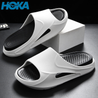 HOKA รองเท้าแตะสำหรับผู้ชาย,รองเท้าแฟชั่นใหม่สำหรับใส่นอกบ้านเล่นชายหาดลุยน้ำพื้นรองเท้าหนาป้องกันการลื่นรองเท้าแตะลำลองฤดูร้อน