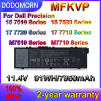 DODOMORN New MFKVP Battery For Dell Precision 7510 7520 7710 7720 M7710 M7510 T05W1 1G9VM GR5D3 0FNY7 M28DH 11.4V 91Wh