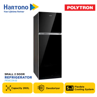 POLYTRON KULKAS 2 PINTU KECIL SMALL 2 DOOR REFRIGERATOR FLEXUP 5IN1 PRW29HB