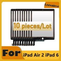 Wholesale 10Pcs For iPad Air 2 iPad 6 A1566 A1567 Touch Screen Digitizer Front Glass Touch Panel Replacement Parts
