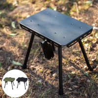Camping Tactical Folding Stool with Storage Bag Lightweight Pony Stool Portable Outdoor Picnic Fishing Aluminum Chair