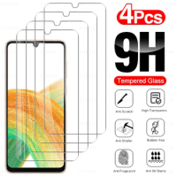 4PCS 9H Tempered Glass For Samsung Galaxy A33 5G 6.4" Screen Protector For Samsung A33 SamsungA33 A 33 Protective Film Cover