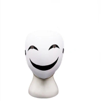 Anime Black Bullet Mask Cosplay Kagetane Hiruko Unisex Burakku Buretto Smile Full Face Headgear Masks Halloween Gift Props