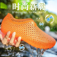 Women's new non-slip short-tube diving shoes for adults, fashionable outdoor non-slip women's rain b