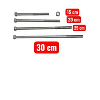 Baut Mur Balok Kayu Kunci 19 Panjang 15cm/20cm/25cm/30cm 15cm