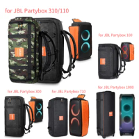 Foldable Bluetooth-compatible Speaker Storage Bag Large Capacity Speaker Backpack for JBL Partybox 310/110/100/300/710/1000