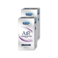 【Durex杜蕾斯】AIR輕薄幻隱潤滑裝保險套8入*2盒(共16入)