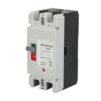 DC Circuit Breaker 2P MCCB Molded Housing Long Service Life Suitable for Various Voltage Lines from DC12V to 5000V