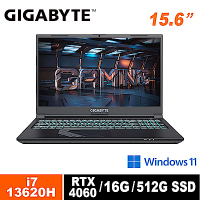 技嘉 GIGABYTE G5 KF5-H3TW353SH 15.6吋筆電 (i7-13620H/RTX4060 8G/144Hz/16G/512G/Win11/FHD)