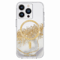 【CASE-MATE】iPhone 14 Pro 6.1吋 Karat Marble 鎏金石紋環保抗菌防摔保護殼MagSafe版