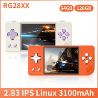 RG28XX 2.83 inch IPS Linux System Mini Handheld Game Console HDMI Compatible TV Output Portable Video Game Console 5000+ Games