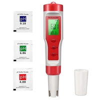 4-In-1 PH Meter With PH/TDS/EC/Temp Function For Hydroponics,For Nutrients Growing, Indoor Garden,Brewing, Pool,