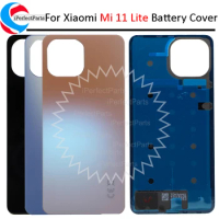 Back Cover For Xiaomi Mi 11 Lite Battery Cover Housing Door Cases For Xiaomi mi11lite Back Cover back Replacement