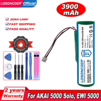 LOSONCOER 3900mAh 1ABTUR18650ZY01 Battery For AKAI 5000 Solo, EWI 5000 EWI5000 / EWI SOLO EWISOLO FPO-72-003-S