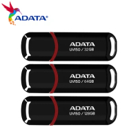 100% Original ADATA UV150 USB Black Flash Drive 32GB 64GB 128GB High Speed USB 3.2 Pendrive Mini U Stick USB Memory Stick