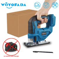 65mm 2800RPM 18V Cordless Jigsaw Electric Jig Saw Blade Adjustable Woodworking LED Power Tool for Makita 18V Battery(no battery)