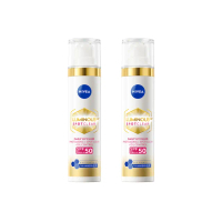 【NIVEA 妮維雅】LUMINOUS 630淡斑煥白UV防禦乳 SPF50 40mlx2入(L630/敏感肌適用)