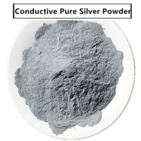 High Purity Ultrafine Silver Powder Flake Silver Powder Spherical Micron Nano Silver Powder Conductive Silver Powder