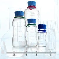 German Schott Duran YOUTILITY Serum Bottle GL45 125/250/500/1000ml Laboratory Blue Cap Reagent Bottle Water Glass Bottle