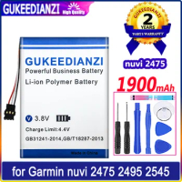 GUKEEDIANZI Battery 1900mAh for Garmin nuvi 2475 2495 2545 2515 2565 2555 2595 GPS Batteries