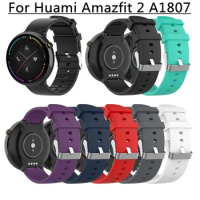 100pcs For Amazfit watch 2 A1807 smart watch strap Silicone bands bracelet belt for xiaomi huami amazfit band Replacement