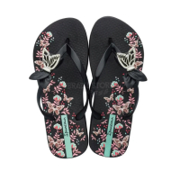 【IPANEMA】女鞋　LOLITA POP系列　黑/黑/綠　型號：26085(巴西品牌、巴西拖鞋、人字拖、夾腳拖)