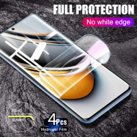 4Pcs For Realme 11 Pro Plus 5G Hydrogel Film Not Glass Realme11 Pro+ Realme11Pro Realmy Realmi 11Pro Full Glue Screen Protector