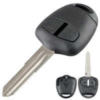 2 Buttons Car Remote Key Shell Case with MIT8 Blade Fit for Mitsubishi Lancer IV V VI VII VIII IX CT9 AGrandis Outlander