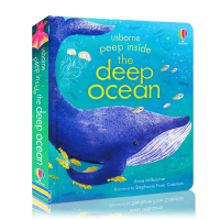 COD หนังสือเด็กภาษาอังกฤษ ภาพสามมิติ หนังสือเด็ก Usborne Peep Inside The Deep Ocean Activity Book Bo