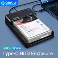 ORICO 2.5/3.5 inch Type C HDD Docking Station SATA to USB 3.1 10Gbps USB C External Hard Drive Docking Station Support UASP
