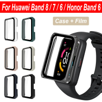 Pelindung skrin PC, Sarung pelindung dengan filem, penutup penuh untuk Huawei Band 9, 8, 7, 6 / Hono