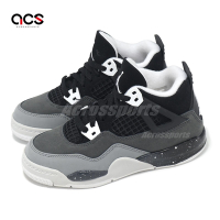 Nike 休閒鞋 Jordan 4 Retro PS 中童 黑白 Fear 恐懼 小朋友 AJ4 4代 復刻 FV4537-002