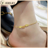 Rantai Kaki Keluli Titanium, Sanshen III, Seperti Ikan di Air, Manik Bertuah, Gelang Kaki Dou Dou, U