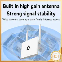 Wireless Home Router with SIM Card Slot 4G SIM WiFi Router 300Mbps Wireless Modem 2 External Antenna Wireless WiFi Hotspot