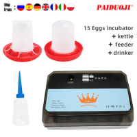 BEST 15 Egg Incubator Poultry Incubator Brooder Digital Temperature Farm Hatchery Egg Incubator Chicken Duck Bird Pigeon Hatcher