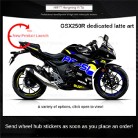Suitable for GSX250R modified full car version of the flower pull flower new motorcycle sticker fuel tank fish bone sticker