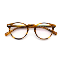 Vintage Optical Glasses Frame Gregory Peck Retro Round Eyeglasses For Men and Women Acetate Eyewear Frames