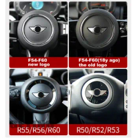 Personalized Style Car Steering Wheel Decor Stickers For MINI cooper R50 R52 R53 R55 R55 R56 R60 F54 F55 F56 F57 F60 Decal Parts
