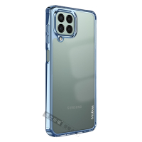 CITY晶鑽彩盾 三星 Samsung Galaxy M33 5G 抗發黃透明殼 氣囊軍規防摔殻 手機殼(遠峰藍)