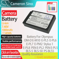CameronSino Battery for Olympus OM-D E-M10 E-PL5 E-PL6 E-PL7 E-PM2 Stylus 1 E-PL8 fits Olympus BLS-5 Digital camera Batteries