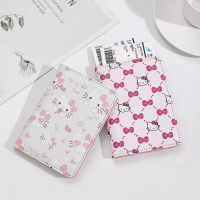 KT Cat Cute New Passport Holder New Handheld Foreign Travel Document Passport Bag Waterproof Passpor
