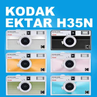 KODAK EKTAR H35N Half Frame Camera Original 35mm Film Camera Reusable Film Camera With Flash Light Birthday Gift